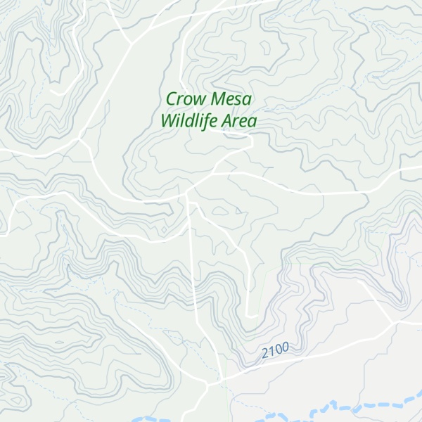 Map of Little Blue Mesa