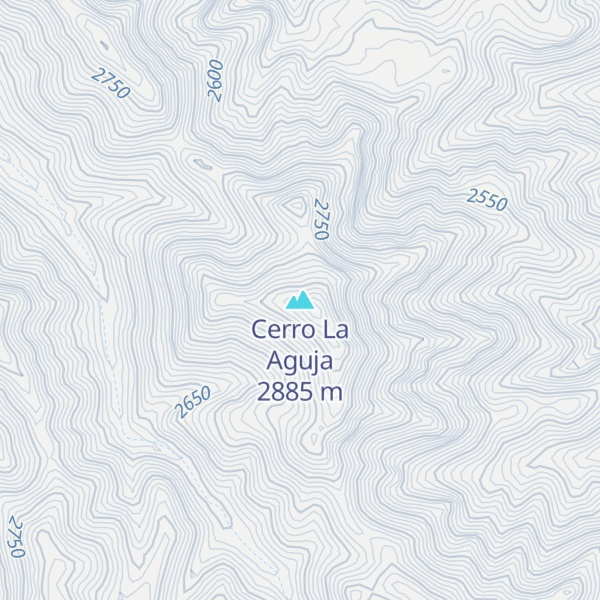 Map of Cerro La Aguja