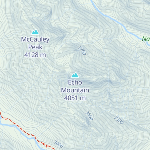 Map of Echo Mountain