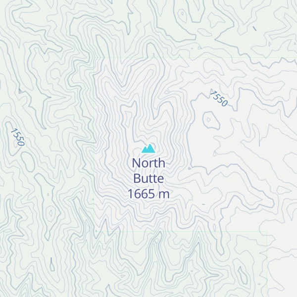 Map of North Butte