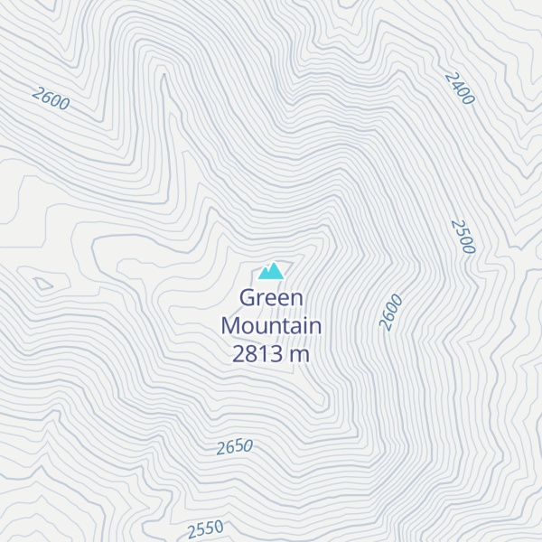 Map of Green Mountain