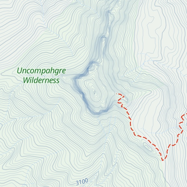 Map of Courthouse Mountain