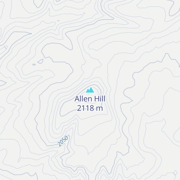 Map of Allen Hill
