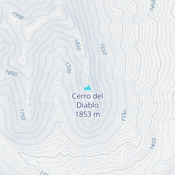 Map of Cerro del Diablo