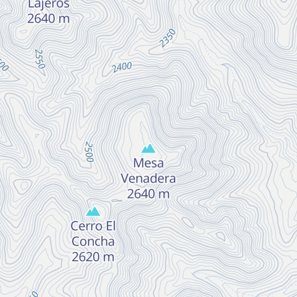 Map of Mesa Venadera