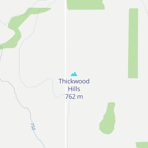 Map of Thickwood Hills
