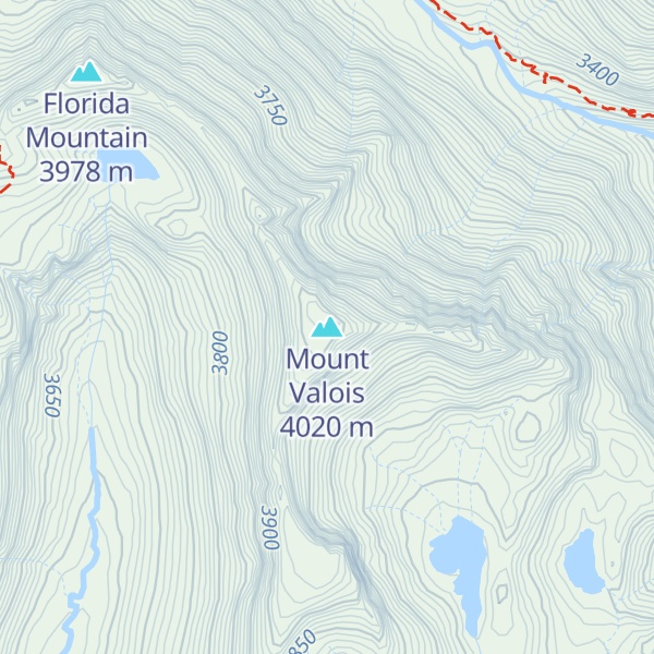 Map of Mount Valois