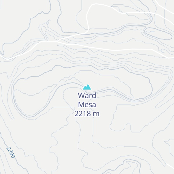 Map of Ward Mesa