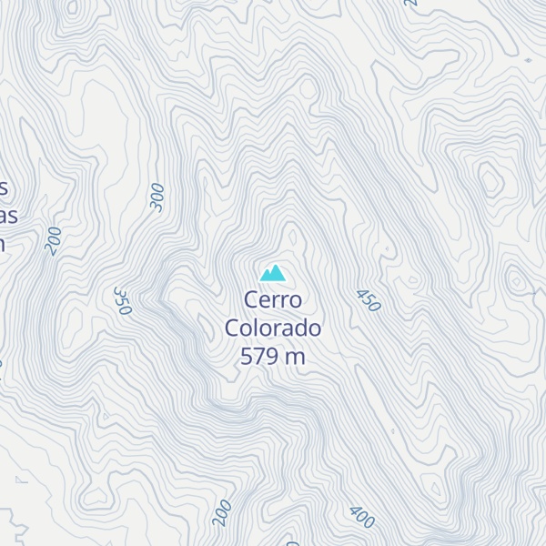 Map of Cerro Colorado