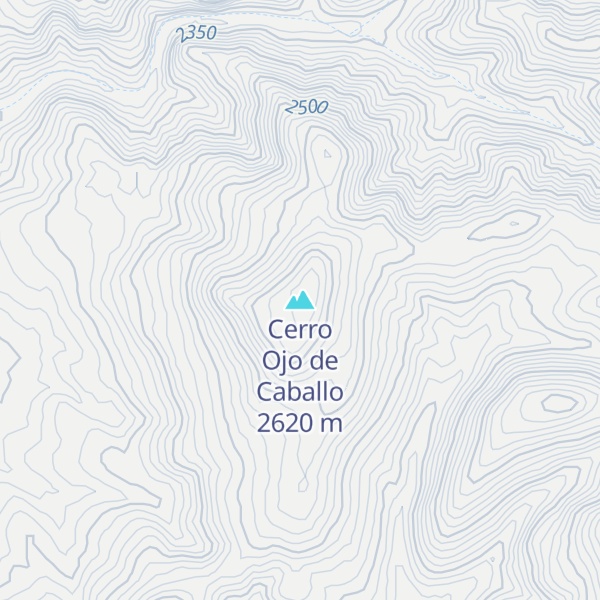 Map of Cerro Ojo de Caballo