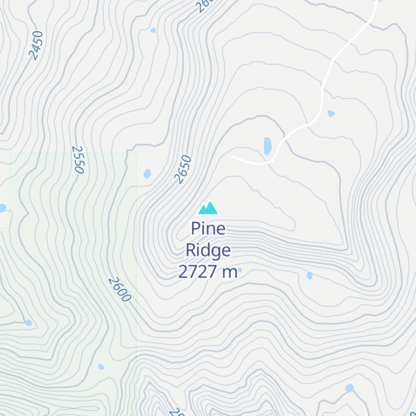 Map of Pine Ridge
