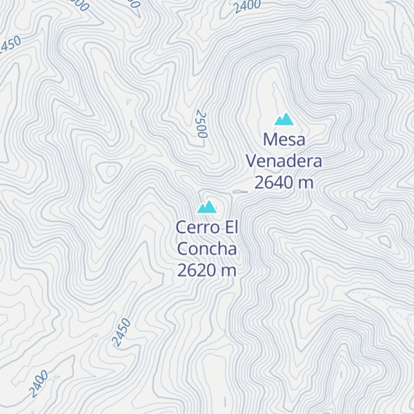 Map of Cerro El Concha