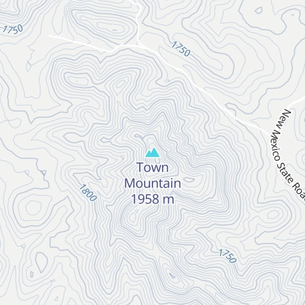 Map of Town Mountain