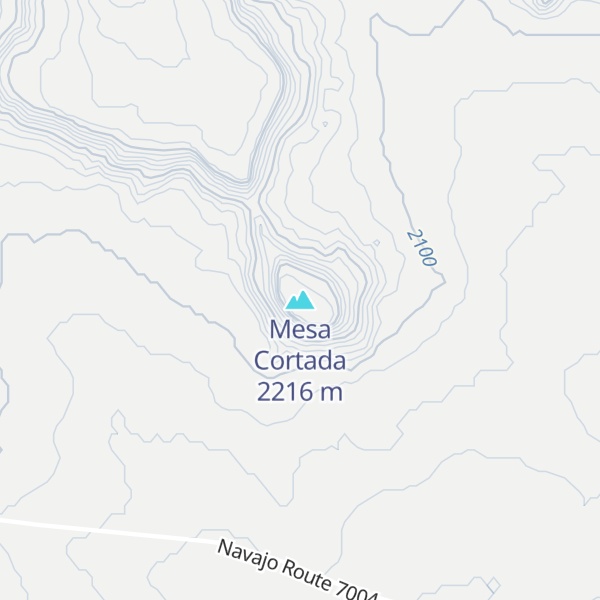 Map of Mesa Cortada