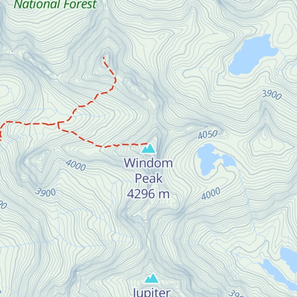 Map of Windom Peak