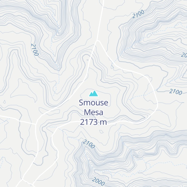 Map of Smouse Mesa