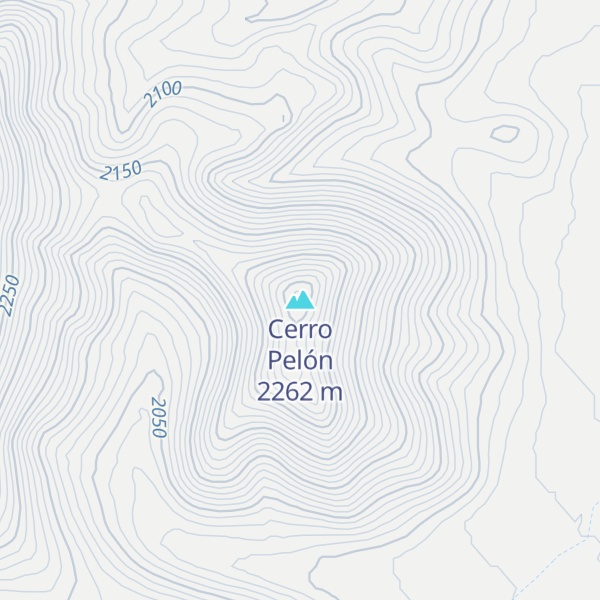 Map of Cerro Pelón