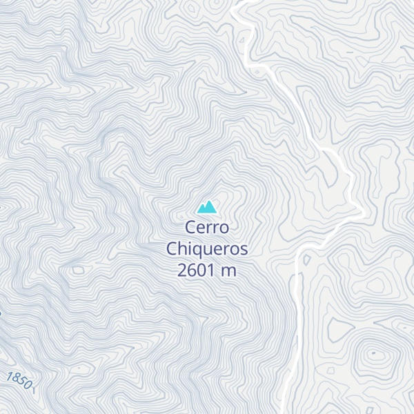 Map of Cerro Chiqueros