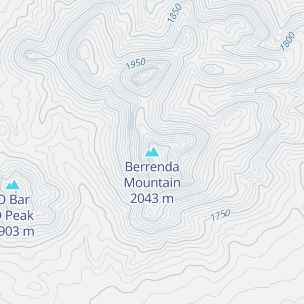 Map of Berrenda Mountain