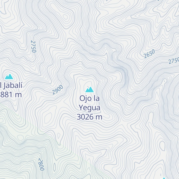 Map of Ojo la Yegua