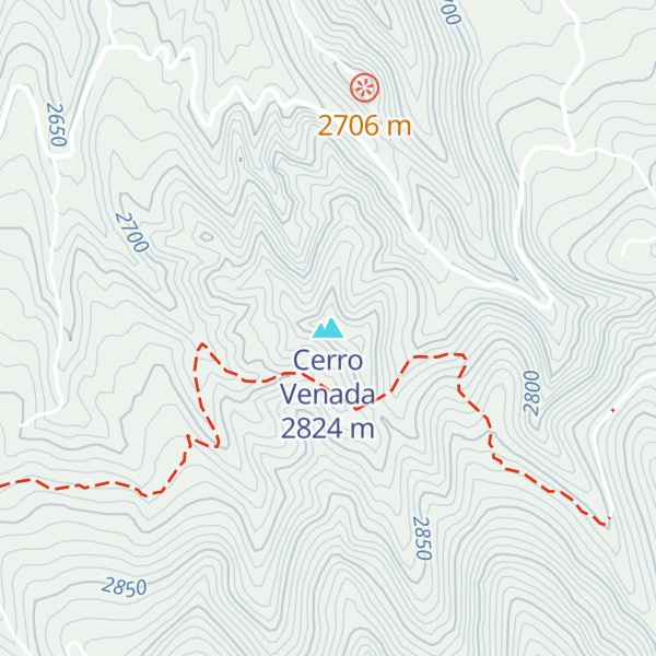 Map of Cerro Venada