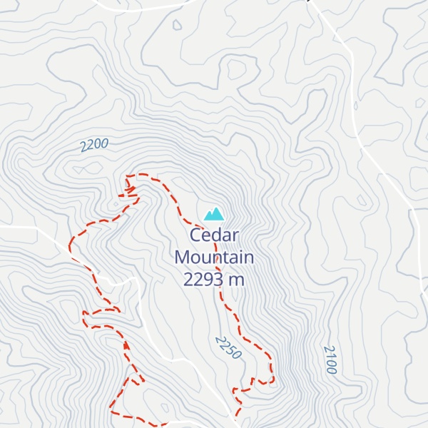 Map of Cedar Mountain