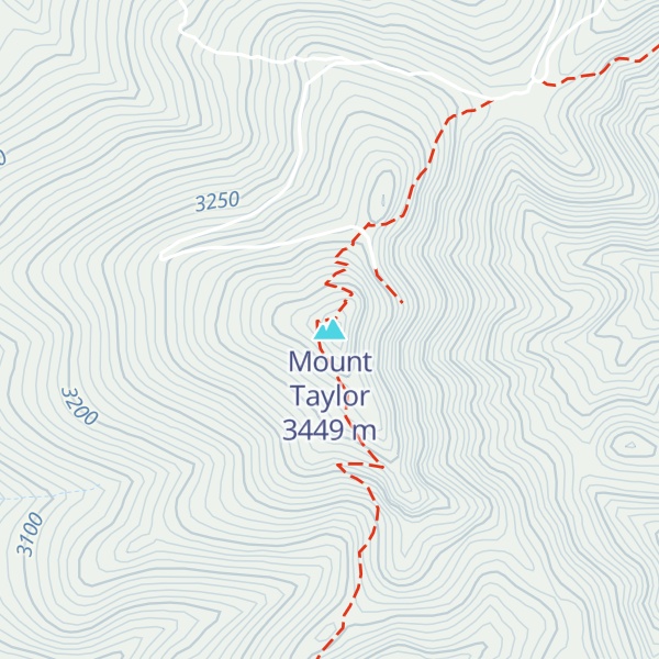 Map of Mount Taylor