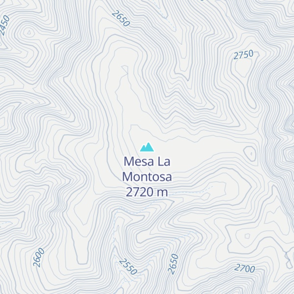 Map of Mesa La Montosa