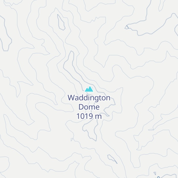 Map of Waddington Dome