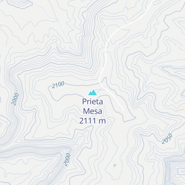 Map of Prieta Mesa