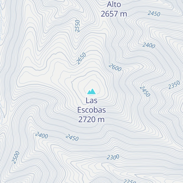 Map of Las Escobas
