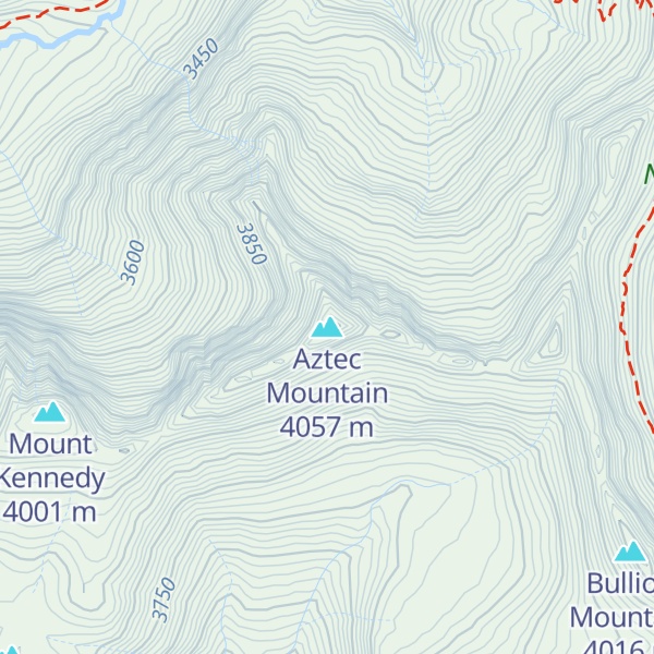 Map of Aztec Mountain