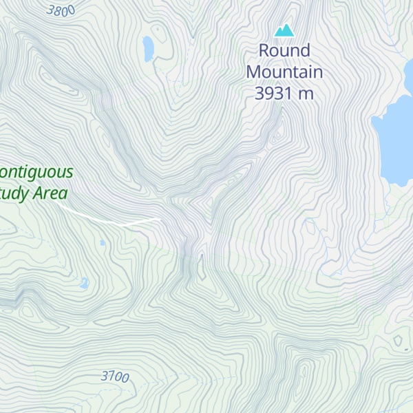 Map of Kendall Peak
