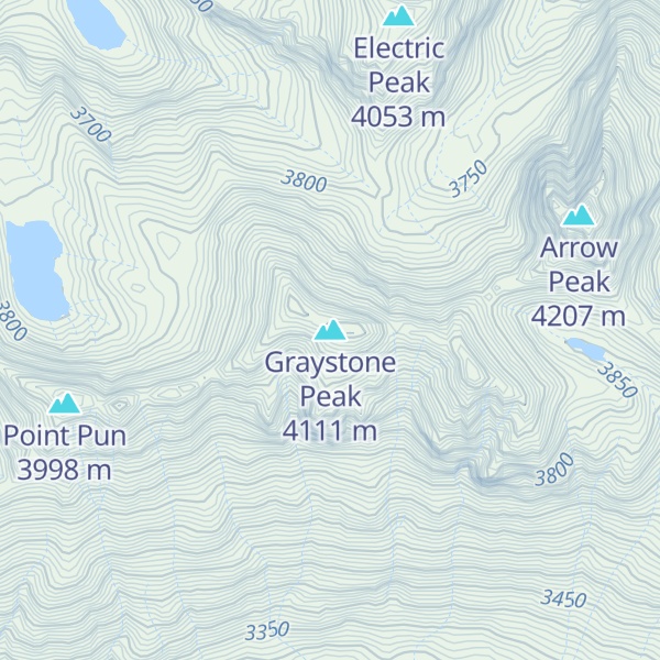 Map of Graystone Peak