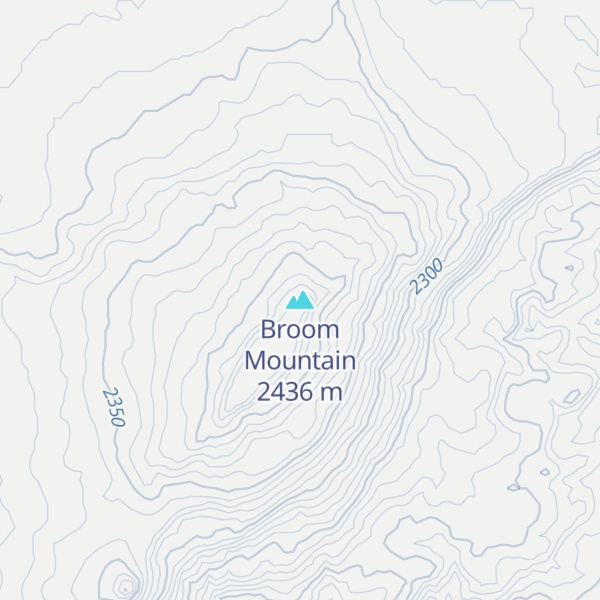 Map of Broom Mountain