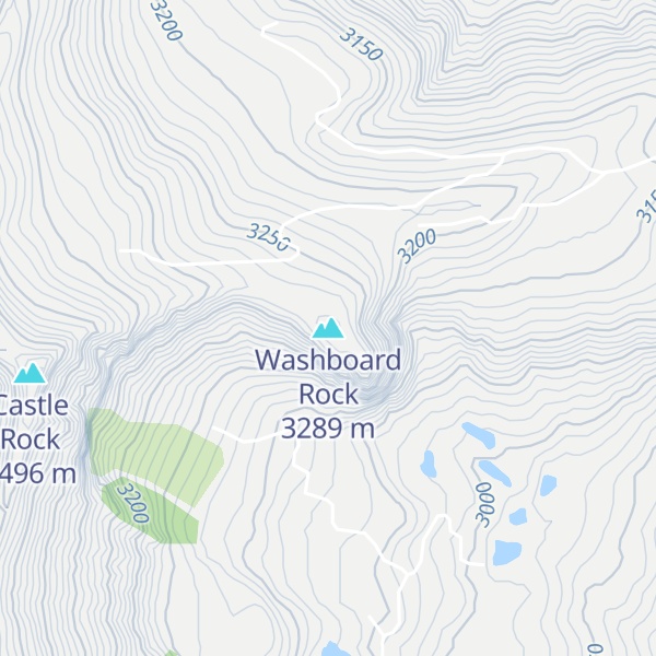 Map of Washboard Rock
