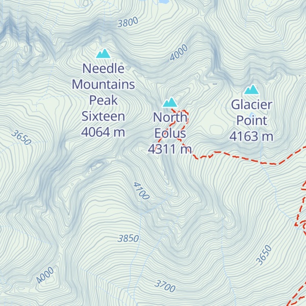 Map of Mount Eolus