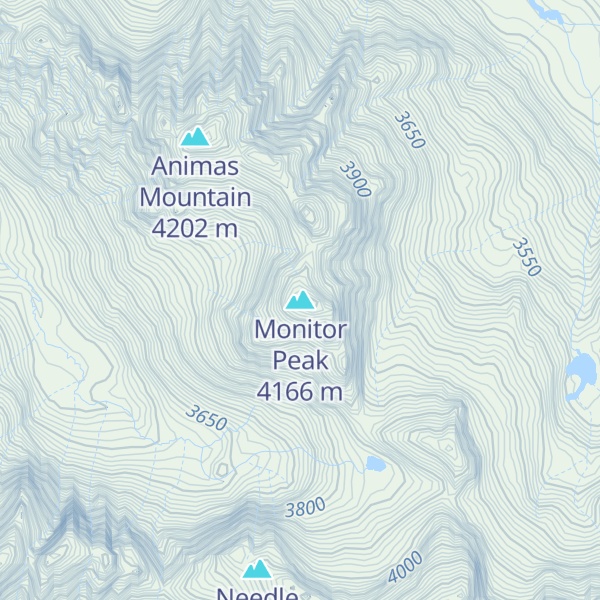 Map of Monitor Peak