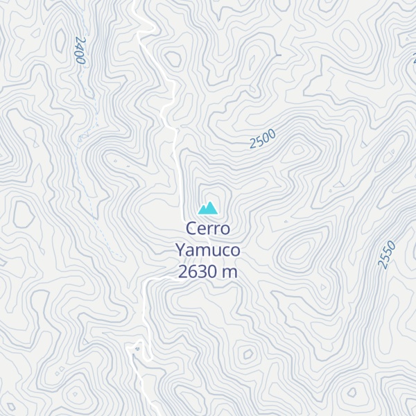 Map of Cerro Yamuco