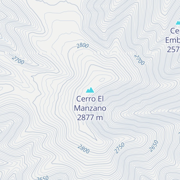 Map of Cerro El Manzano