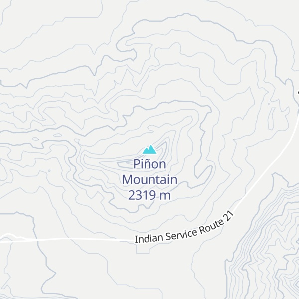 Map of Piñon Mountain