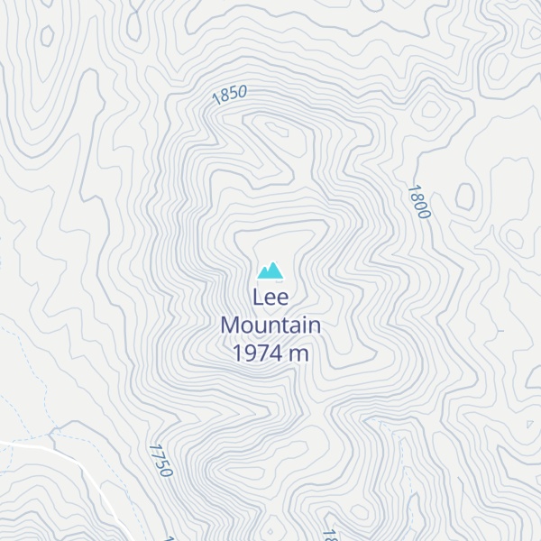 Map of Lee Mountain