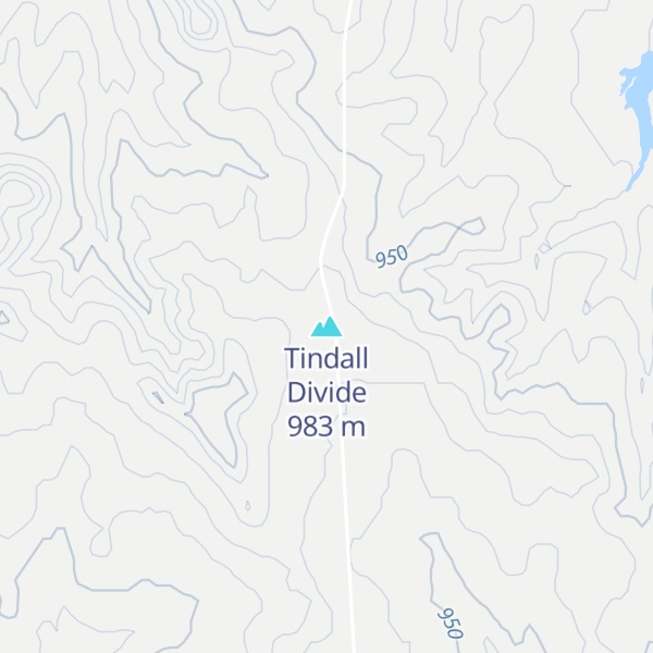 Map of Tindall Divide