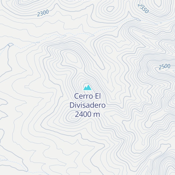 Map of Cerro El Divisadero