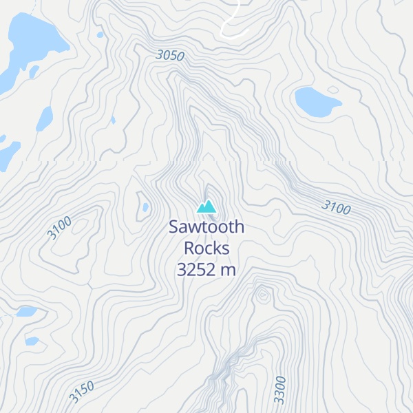 Map of Sawtooth Rocks