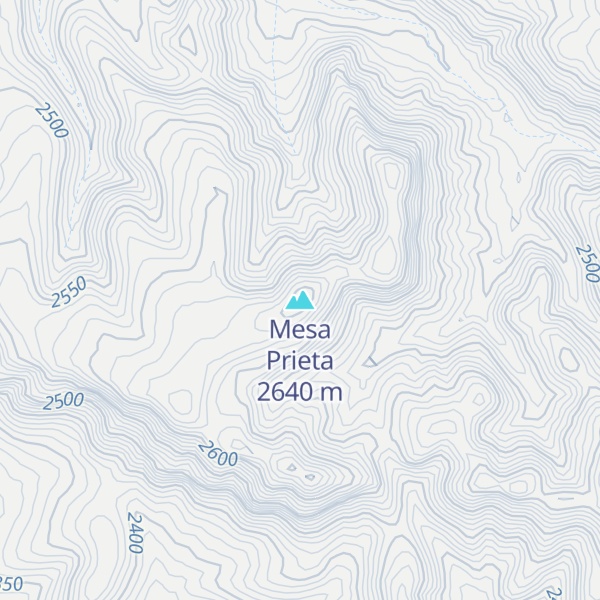 Map of Mesa Prieta