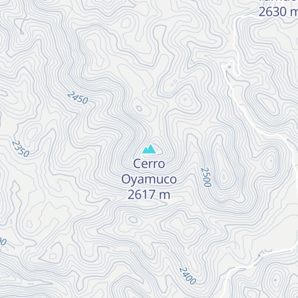 Map of Cerro Oyamuco