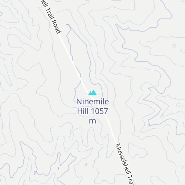 Map of Ninemile Hill