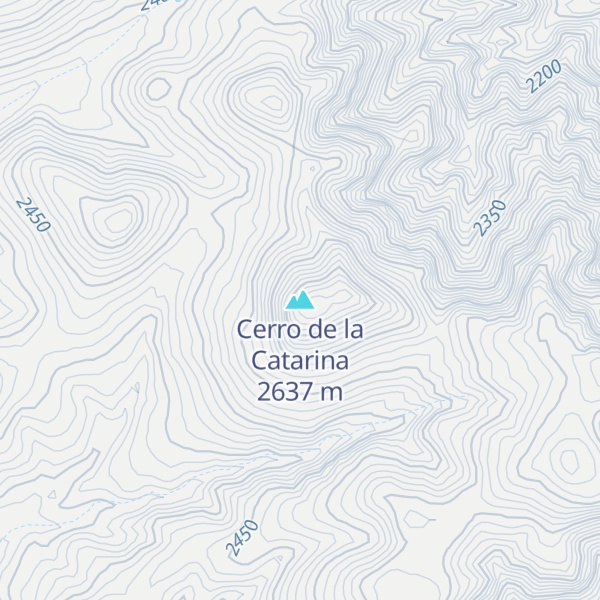 Map of Cerro de la Catarina