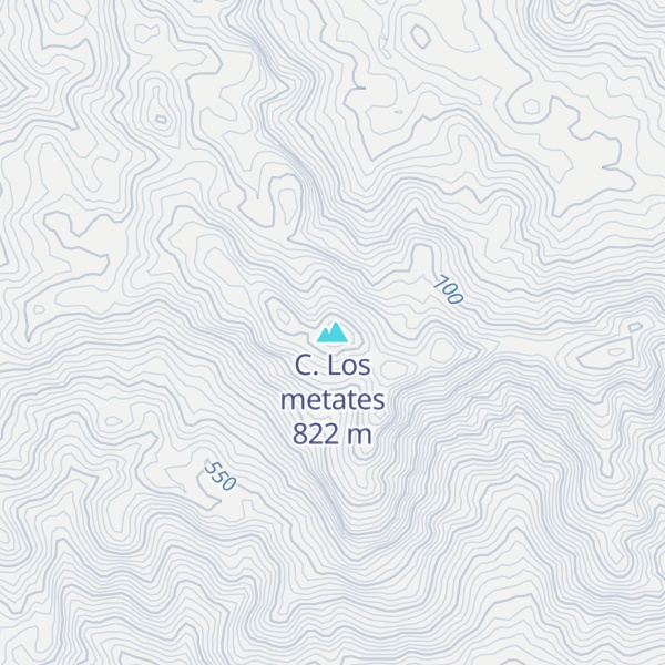Map of C. Los metates